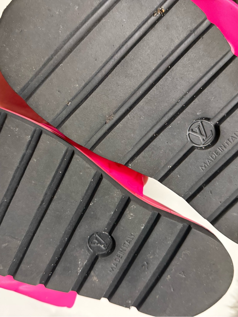 LV Hot Pink Monogram Slide Sandals - Picture 6 of 6